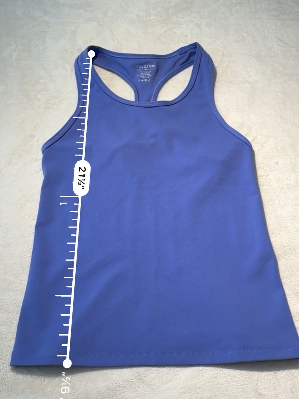 Peloton Periwinkle Racerback Performance Tank - Picture 5 of 7